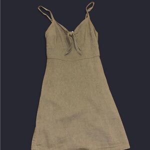 Hollister Pale Green Mini Dress with Spaghetti Straps